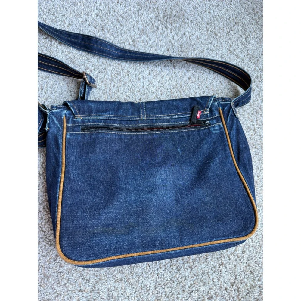 Vintage Levi's‎ x Yak Pak Denim Messenger Bag Red Tab Y2K Crossbody unisex - Picture 2 of 10